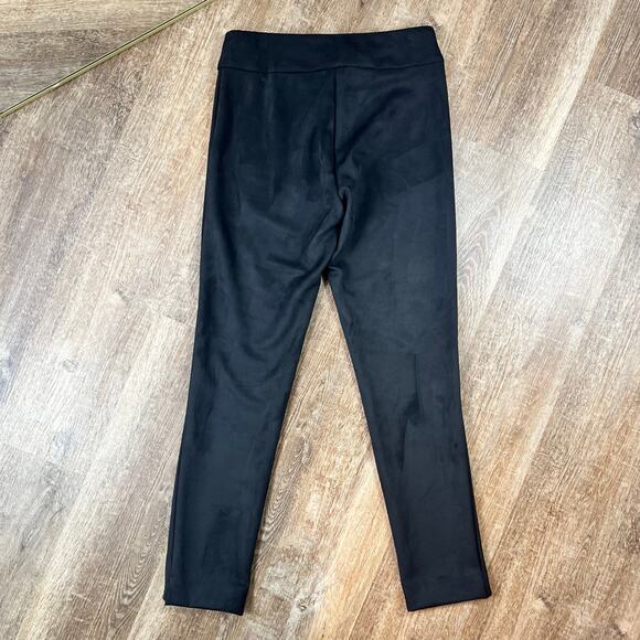 NWT Krazy Larry Black Suede Pull On Pants Soft Professional - Picture 4 of 4